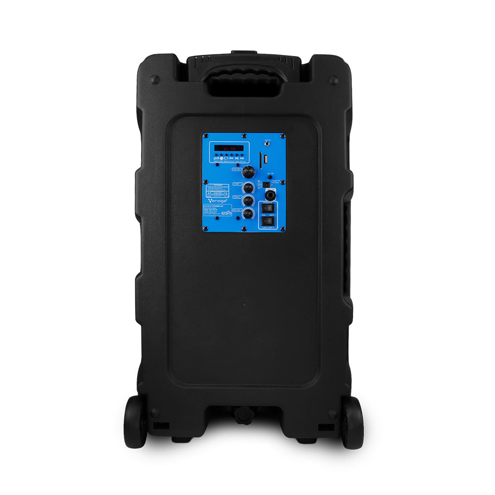 BAFLE VORAGO KSP-502 15" 80W FM BLUETOOTH RECARGABLE 1 MICRÓFONO TWS