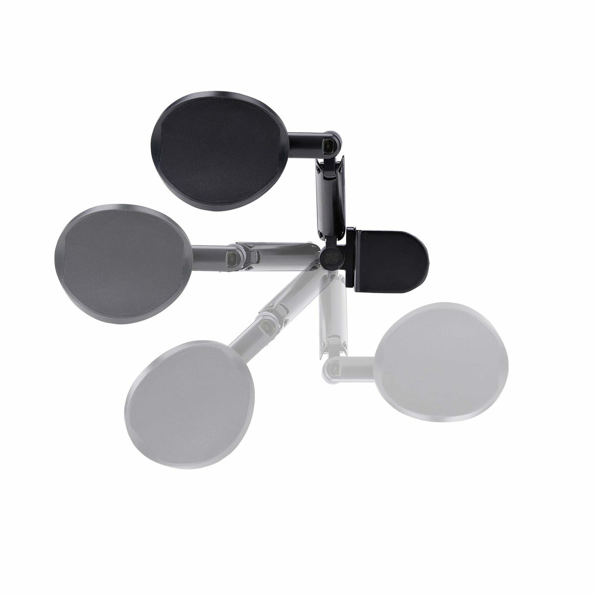 StarTech.com Apoyabrazos Ajustable para Escritorio de Oficina - Reposabrazos de Rotación de 360 Grados - Instalación con Mordaza - sin Perforaciones - Ergonómico - Negro Computadora Reposabrazos Negro Aluminio, Plástico, Acero 5 - 70 mm