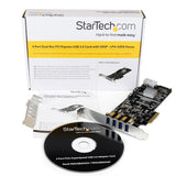 StarTech.com Tarjeta PCI Express con 4 Puertos USB 3.0 Tarjetas y adaptadores de interfaz PCIe USB 3.2 Gen 1 (3.1 Gen 1)