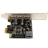 StarTech.com Tarjeta PCI Express con 4 Puertos USB 3.0 Tarjetas y adaptadores de interfaz PCIe USB 3.2 Gen 1 (3.1 Gen 1)