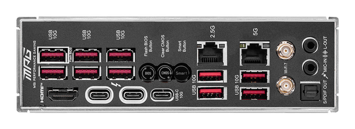 MSI MPG Z890 CARBON WIFI placas base Intel LGA 1851 (Socket V1) Intel Core Ultra (Series 2) LGA 1851