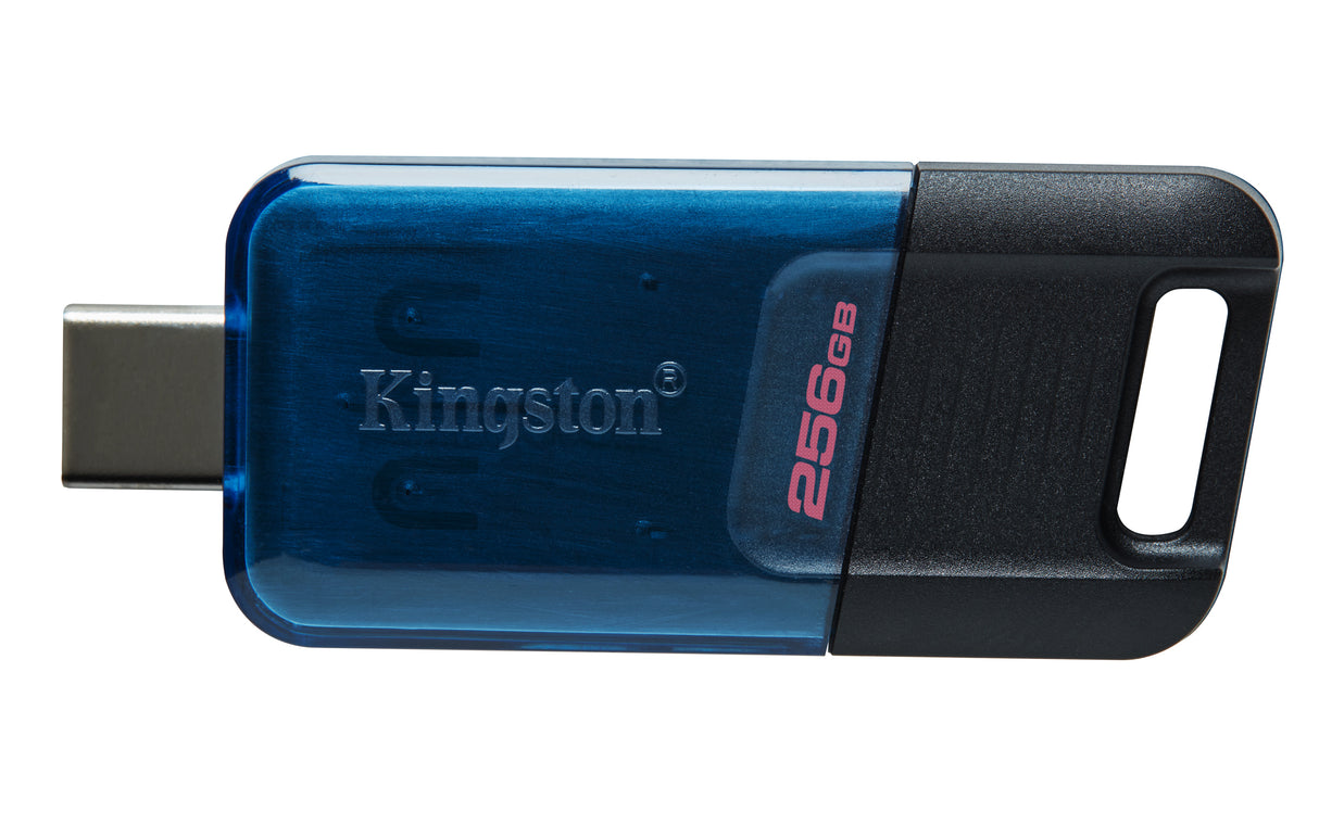 Kingston Technology 256GB DataTraveler 80 M 200MB/s USB-C 3.2 Gen 1 Memoria Flash 256 GB USB Tipo C 3.2 Gen 1 (3.1 Gen 1) 200 MB/s