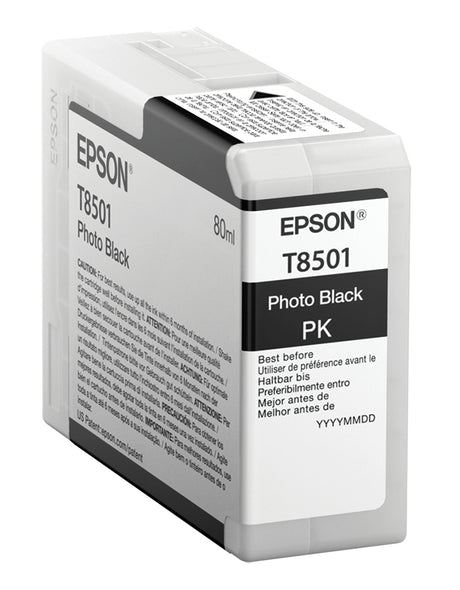 Epson Singlepack Photo Black T850100 Cartucho de Tinta Tinta a base de pigmentos Impresión por inyección de tinta - SureColor SC-P800 1 pieza(s)