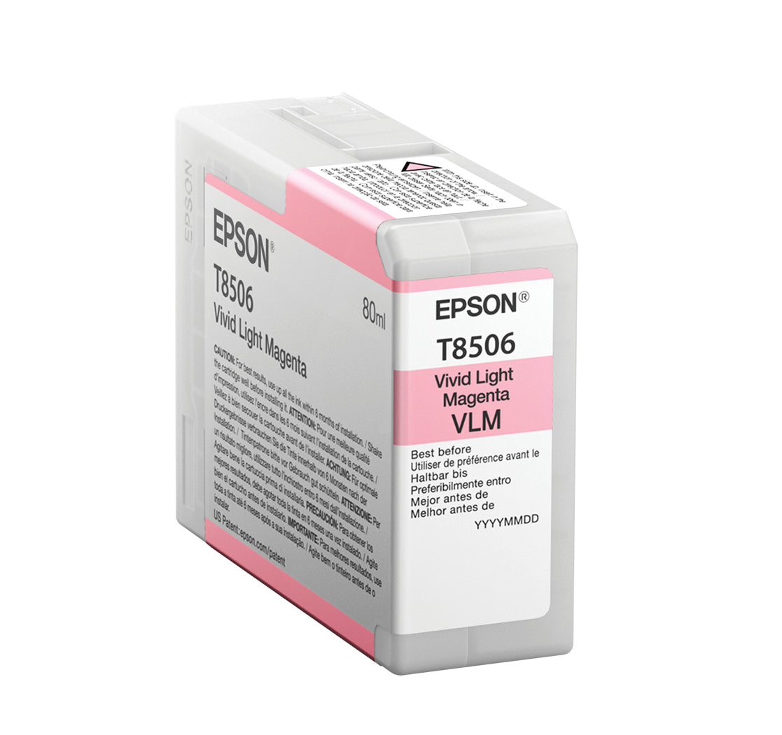 Epson Singlepack Light Magenta T850600 Cartucho de Tinta Tinta a base de pigmentos Impresión por inyección de tinta - SureColor SC-P800 1 pieza(s)