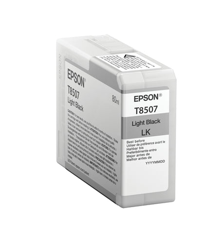 Epson Singlepack Light Black T850700 Cartucho de Tinta Tinta a base de pigmentos Impresión por inyección de tinta - SureColor SC-P800 1 pieza(s)