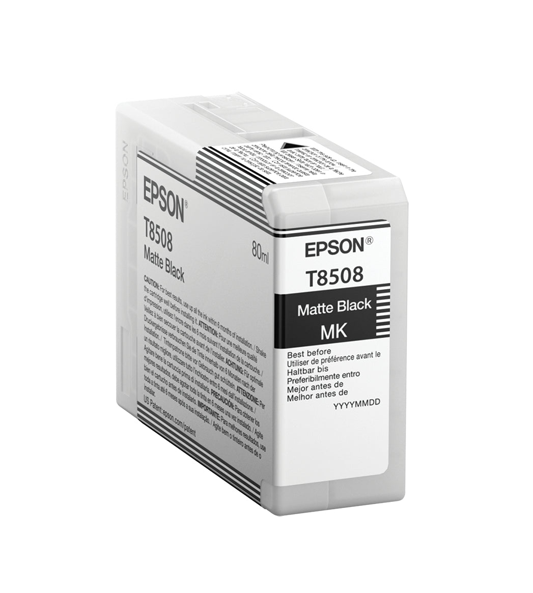 Epson Singlepack Matte Black T850800 Cartucho de Tinta Tinta a base de pigmentos Impresión por inyección de tinta - SureColor SC-P800 1 pieza(s)