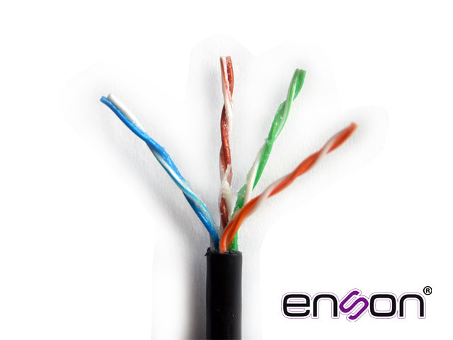 Enson 305m UTP Cat5e cable de red Negro U/UTP (UTP), 13152B305 | Cables de red