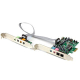 StarTech.com Tarjeta de sonido PCI Express con sonido envolvente de 7.1 canales 24bit 192 kHz Tarjetas de audio Si 7.1 c