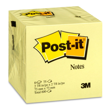 Notas 3M Post-It 654 3X3 Amarillo 100Hjs C/12 - 654 FullOffice.com