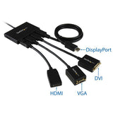 StarTech.com Hub MST de 4 Puertos DisplayPort 1.2 - Divisor Splitter DP de 4 Monitores - Adaptador DP a 4x DisplayPort 1