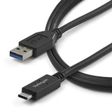 StarTech.com Cable de Carga y Sincronización USB-A a USB-C de 1m - Cable USB de 10Gbps - Cable de Datos USB-A a USB Tipo C - M/M - Negro