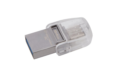 Kingston Technology DataTraveler microDuo 3C 64GB Memoria Flash 64 GB USB Type-A / USB Type-C 3.2 Gen 1 (3.1 Gen 1) 100 MB/s