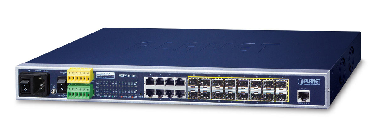 PLANET MGSW-24160F switch Gestionado L2+ Gigabit Ethernet (10/100/1000) Energía sobre Ethernet (PoE)