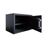 XE Seguridad CFD-25 caja fuerte Caja fuerte portátil Negro, Cerradura con combinación, Llave, Piso/pared