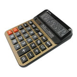 Nextep NE-191 calculadora Escritorio Calculadora básica Negro, Oro, 12 dígitos, Batería/Solar