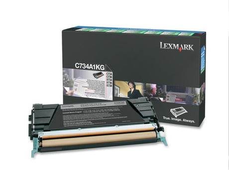 Lexmark C734A1KG cartucho de tóner 1 pieza(s) Original Negro, 8000 páginas