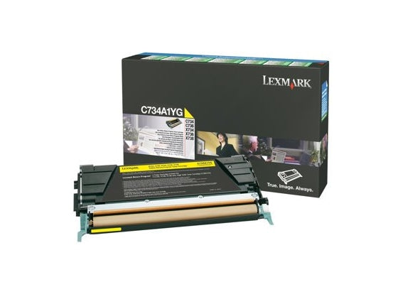 Lexmark C734A1YG cartucho de tóner 1 pieza(s) Original Amarillo