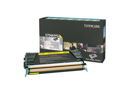 Lexmark C734A1YG cartucho de tóner 1 pieza(s) Original Amarillo