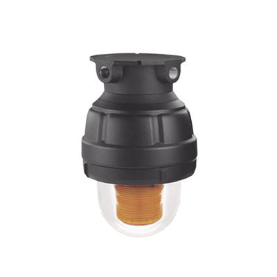 Luz LED de Advertencia a Prueba de Explosiones / 24 VAC/VDC / Color Ámbar / Clase I División 1 / IP66 IP69K / 50,000 Horas / Montaje Múltiple