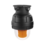 Luz estroboscópica a prueba de explosiones ideal para ambientes peligrosos, 120Vca, ámbar, montaje no incluido