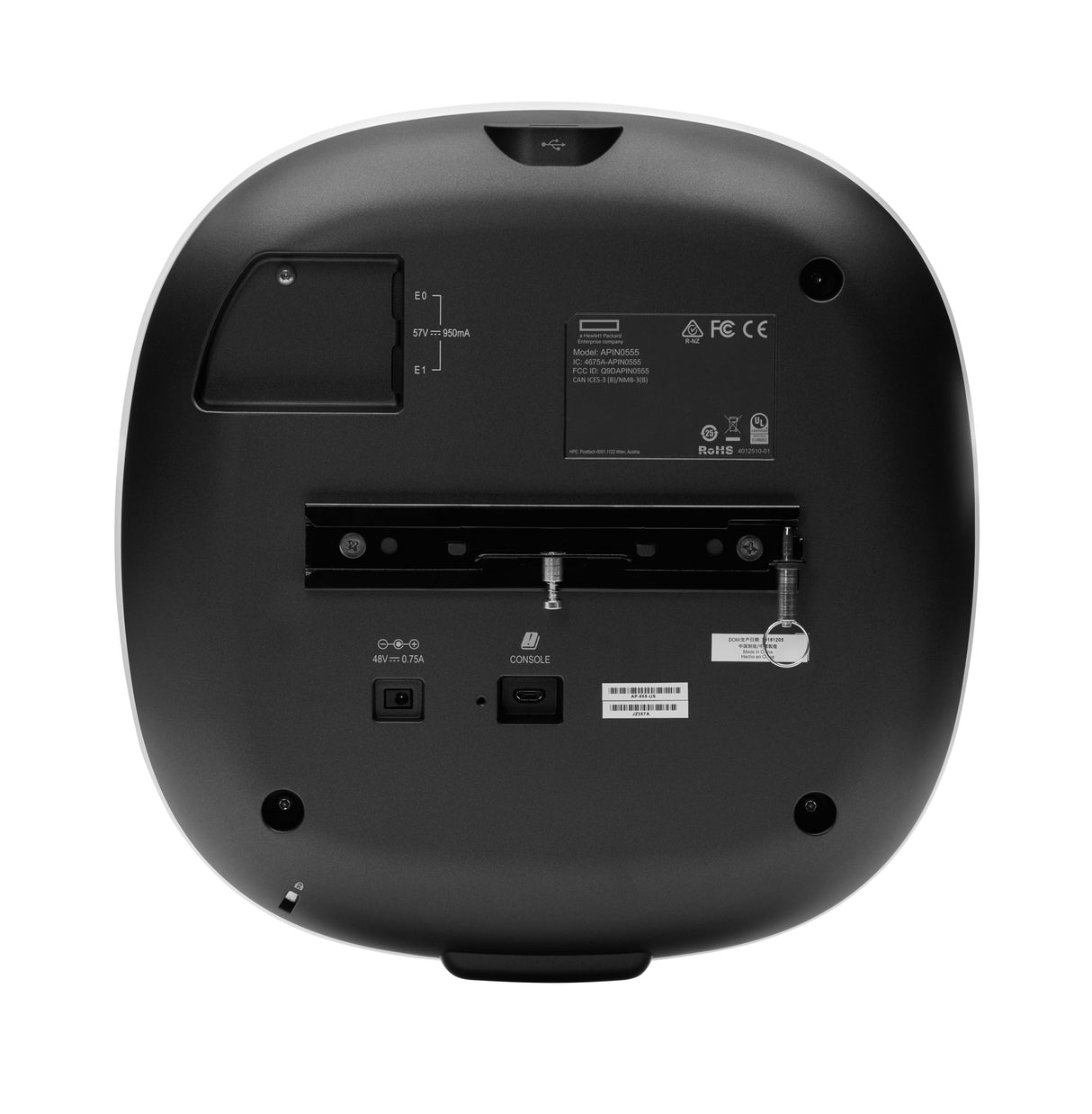 HPE Aruba Networking AP-555 (RW) Dual Radio 8x8/4x4 802.11ax Internal Antennas Unified Campus AP, 2.4 GHz, 5 GHz, 5950 M