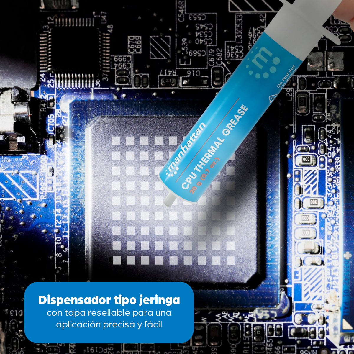 Manhattan CPU Thermal Grease disipador de calor Pasta térmica 0,965 W/m·K Gris CPU