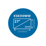 Kensington Filtro magnético de privacidad MagPro para monitores de 27" (16:9) Monitor