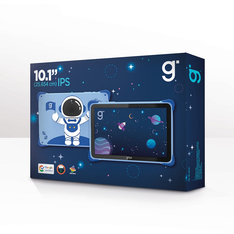 Ghia GK523A24 tablet para niños 64 GB Wifi Azul, 1.8 GHz, Allwinner | Tablets para niños