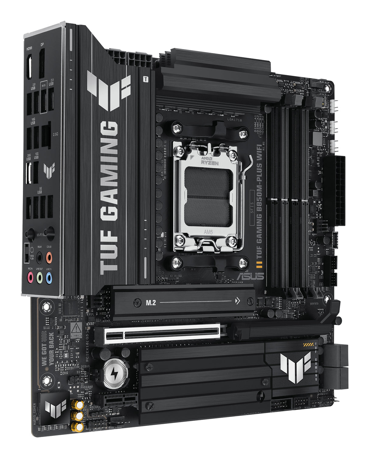 ASUS TUF GAMING B850M-PLUS WIFI placas base AMD Zócalo AM5 Zócalo AM5 DDR5-SDRAM
