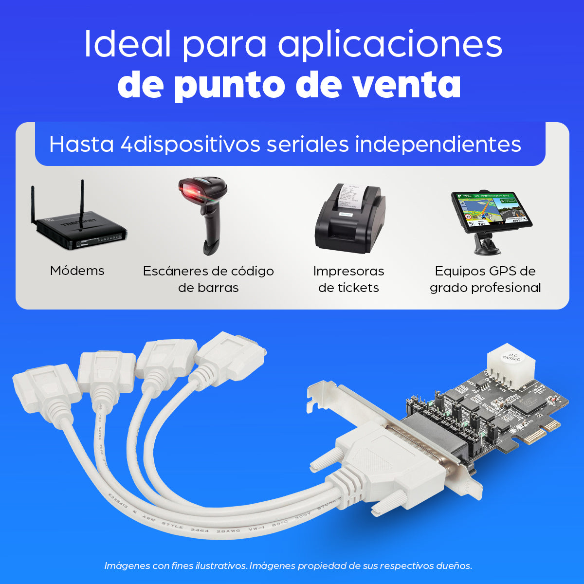 Manhattan Tarjeta Serial PCI Express de 4 puertos, PCIe, VGA, PCIe 2.0