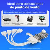 Manhattan Tarjeta Serial PCI Express de 4 puertos, PCIe, VGA, PCIe 2.0