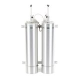 Duplexer Pasa Banda-Rechazo de Banda, 144-174 MHz, 4 Cavidades de 6.625" Diámetro, 500 KHz, 400 Watt, BNC Hembras.