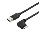 StarTech.com Cable delgado de 0,5m Micro USB 3.0 acodado a la derecha a USB A Cables USB USB 3.2 Gen 1 (3.1 Gen 1) USB A