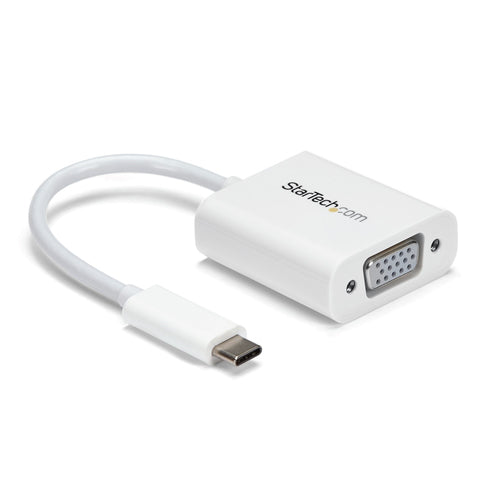 StarTech.com Adaptador USB-C a VGA - Blanco Adaptadores gráficos USB 3.2 Gen 1 (3.1 Gen 1) No Blanco