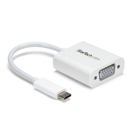 StarTech.com Adaptador USB-C a VGA - Blanco Adaptadores gráficos USB 3.2 Gen 1 (3.1 Gen 1) No Blanco