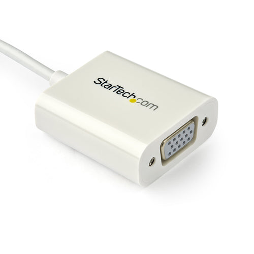 StarTech.com Adaptador USB-C a VGA - Blanco Adaptadores gráficos USB 3.2 Gen 1 (3.1 Gen 1) No Blanco