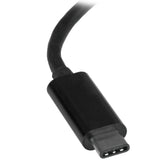StarTech.com Adaptador de Red Ethernet Gigabit USB-C - Adaptador externo USB 3.0 a RJ45 - USB Tipo C a Ethernet - Negro tarjetas de red Alámbrico USB Ethernet 1