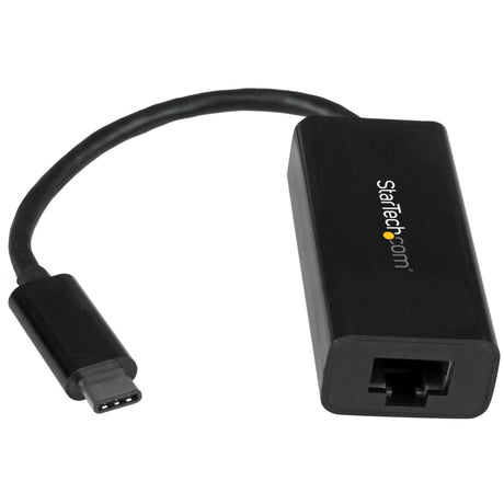 StarTech.com Adaptador de Red Ethernet Gigabit USB-C - Adaptador externo USB 3.0 a RJ45 - USB Tipo C a Ethernet - Negro tarjetas de red Alámbrico USB Ethernet 1