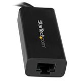 StarTech.com Adaptador de Red Ethernet Gigabit USB-C - Adaptador externo USB 3.0 a RJ45 - USB Tipo C a Ethernet - Negro tarjetas de red Alámbrico USB Ethernet 1