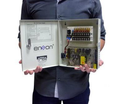 Enson PSB-1209 accesorio para cámara de seguridad Sistema de alimentación, Interior, Blanco, Alámbrico