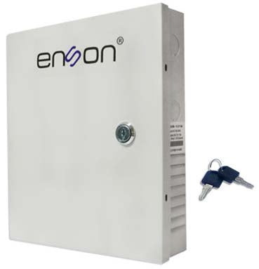 Enson PSB-1218 accesorio para cámara de seguridad Sistema de alimentación, Interior, Blanco, Alámbrico