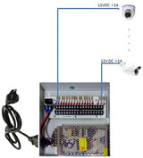 Enson PSB-1218 accesorio para cámara de seguridad Sistema de alimentación, Interior, Blanco, Alámbrico
