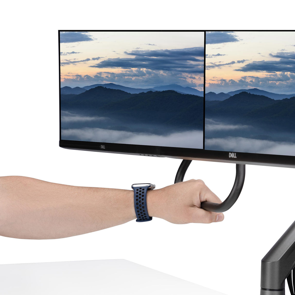 StarTech.com Brazo Soporte de Sobremesa con Travesaño para 2 Monitores - Soporte VESA para Pantallas de 27" - 75x75