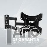 Vorago TM-300 soporte de pantalla de pared para proyección, Fijo, Negro, Acero