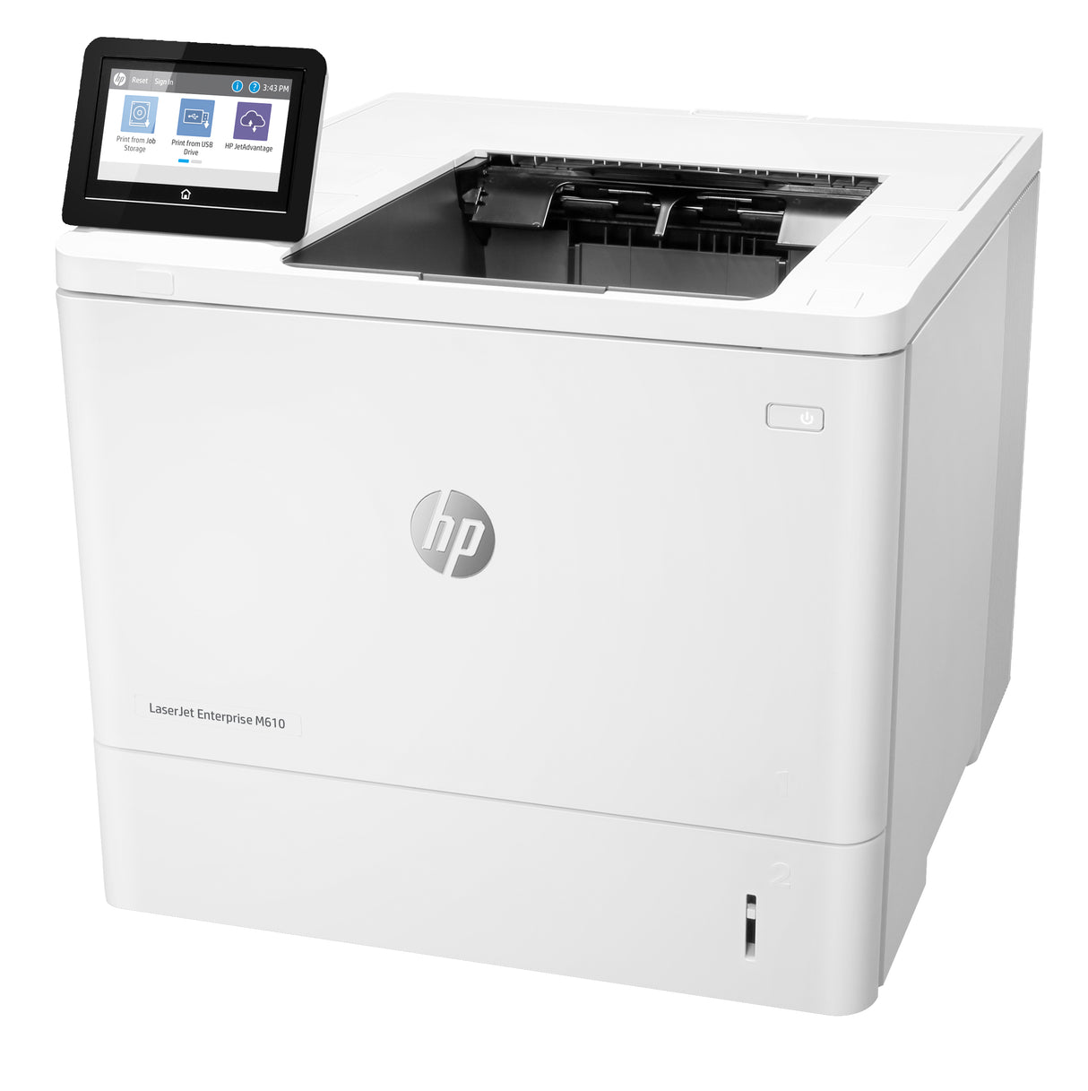 HP LaserJet Enterprise M610dn Blanco y negro Impresora, Ethernet solamente; A doble cara, 1200 x 1200 DPI, 52 ppm, Impresión a doble cara