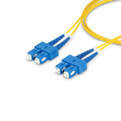 StarTech.com Cable de Fibra Óptica Dúplex SC a SC (UPC) OS2 Monomodo de 5m - 9/125µm - 40G/100G - Resistente a Dobleces 