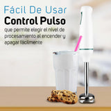 Taurus M91607600 licuadora Batidora de inmersión 500 W Blanco, Función de pulso