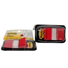 3M 680-1 banderas autoadhesivas Rojo 25,4 mm 43,2 mm 50 hojas