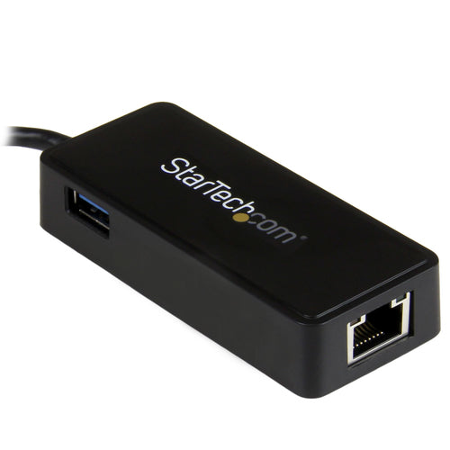 StarTech.com Adaptador de Red Gigabit USB-C con Puerto USB Extra - Negro Tarjetas de red Alámbrico USB 5000 Mbit/s