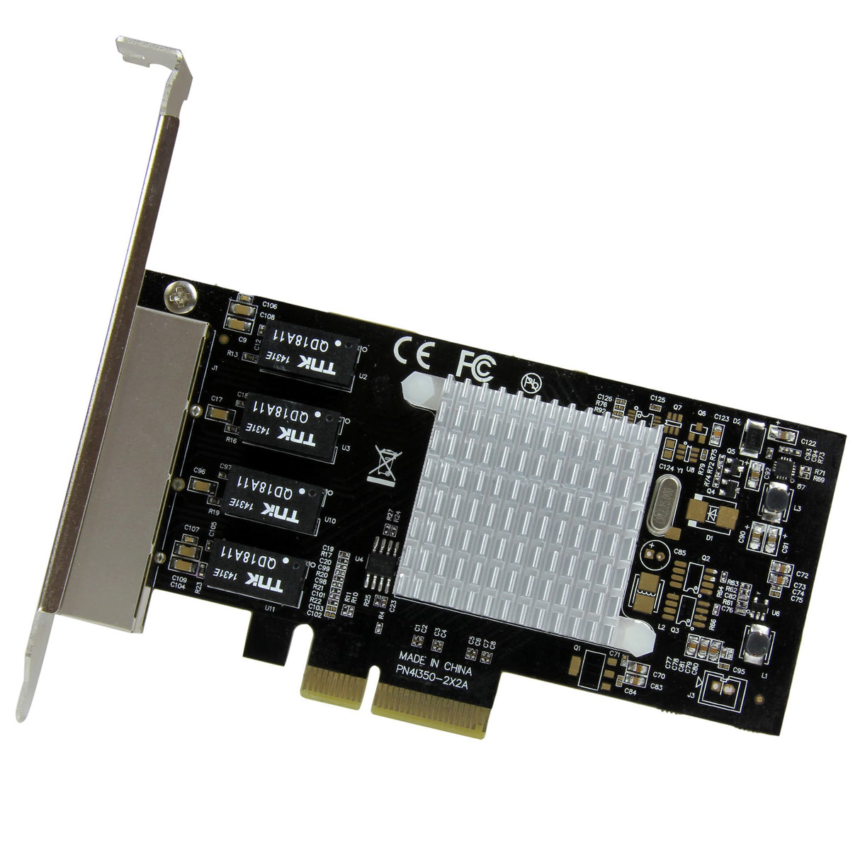 StarTech.com Tarjeta de Red PCI Express Ethernet Gigabit con 4 Puertos RJ45 Chipset Intel i350 tarjetas de red Alámbrico PCI Express Ethernet 4